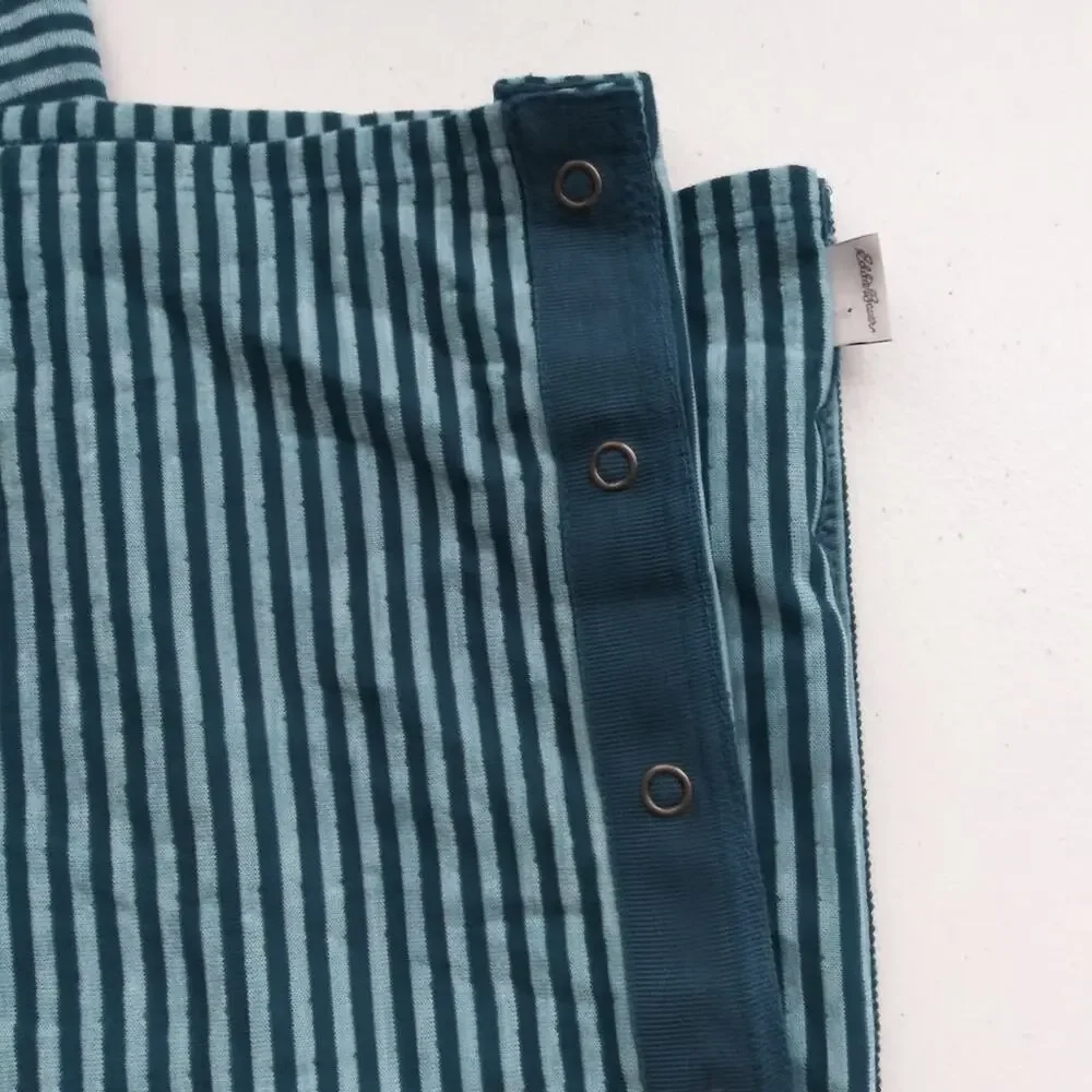 EDDIE BAUER Women's Striped Polyester Twilite Snap Button Scarf  One Size
